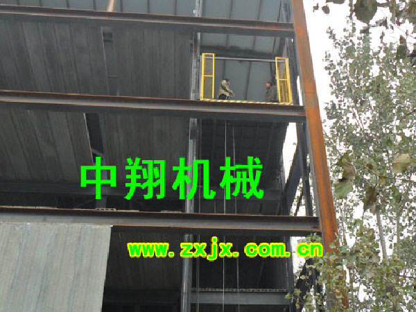 升降高度18.8米液壓升降平臺(tái)安裝完畢！